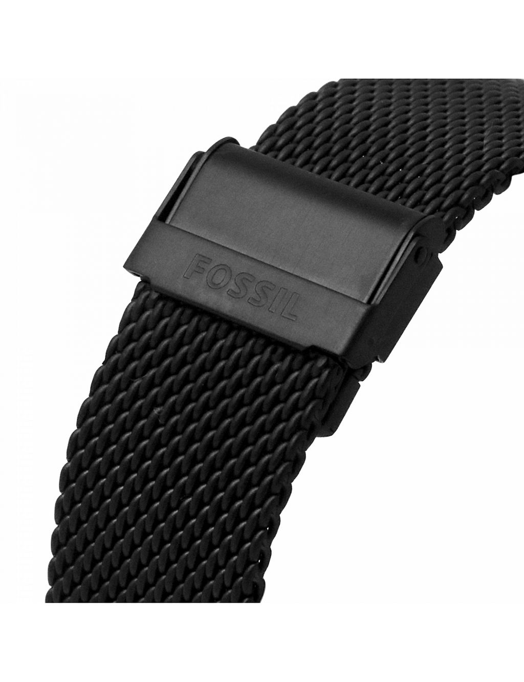 Fossil Minimalist Black Stainless Steel Watch 7 of 8
