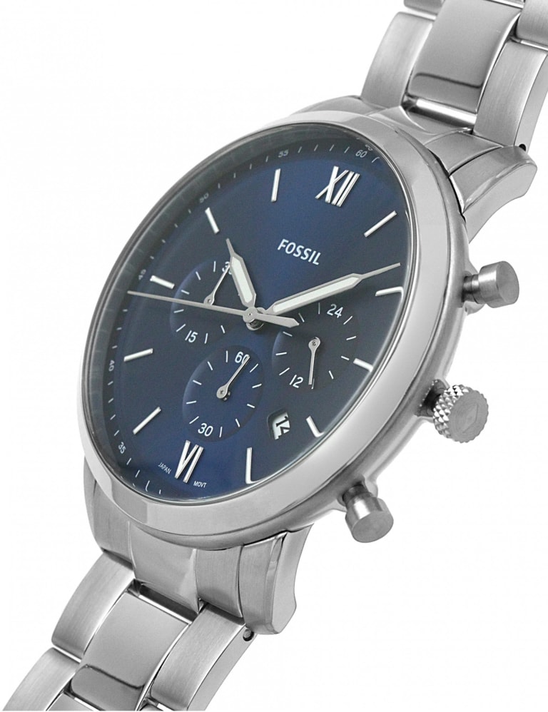 Fossil Neutra Chronograph Silver Stainless Steel Watch