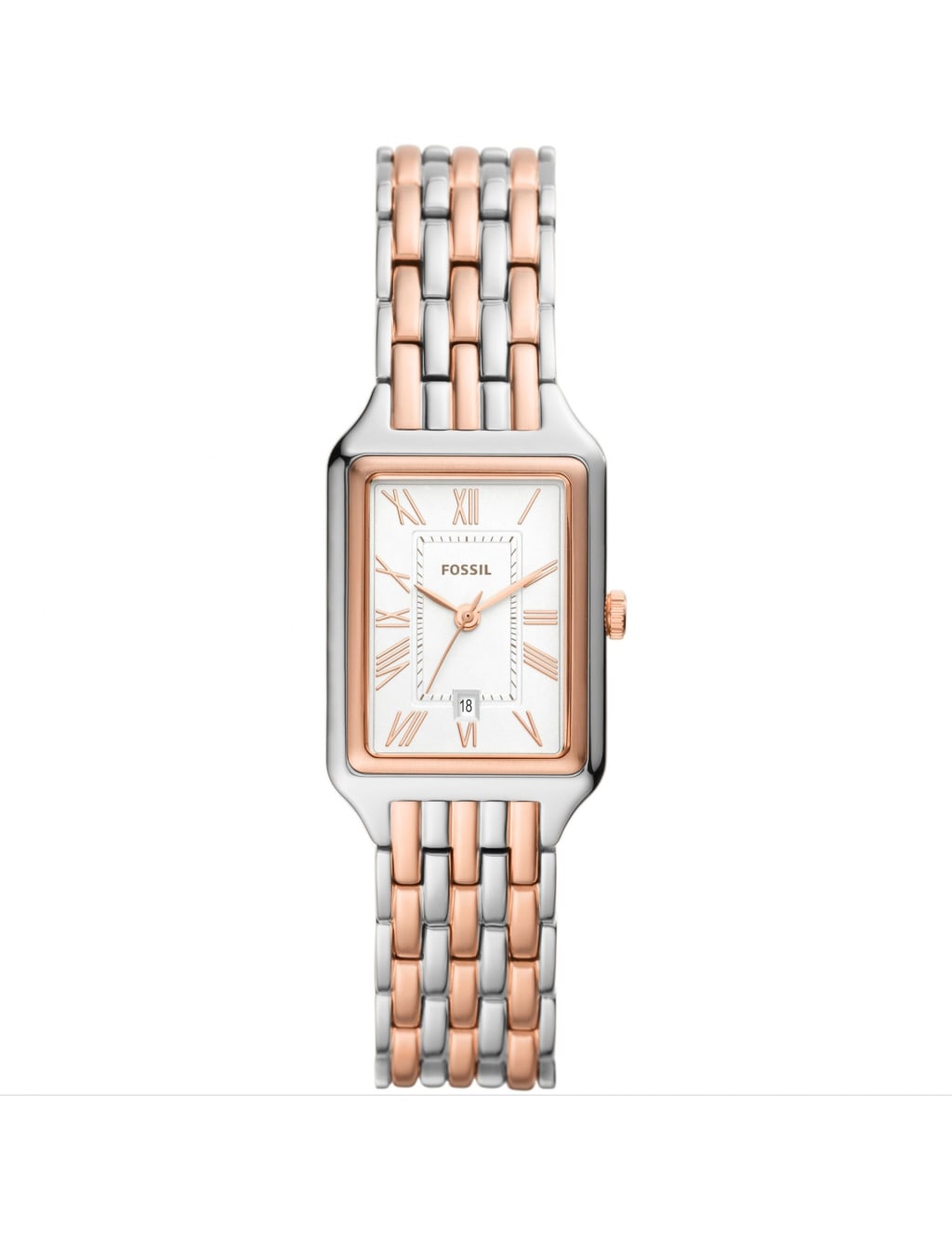Two tone fossil watch women's shop
