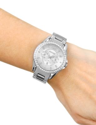 Fossil Riley Multifunction Stainless Steel Watch | Fossil M&S