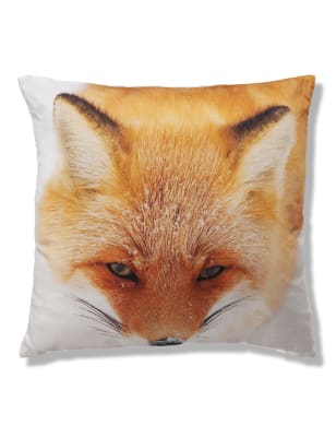 Fox Print Cushion M S