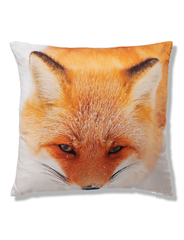 Fox Print Cushion Image 1 of 2