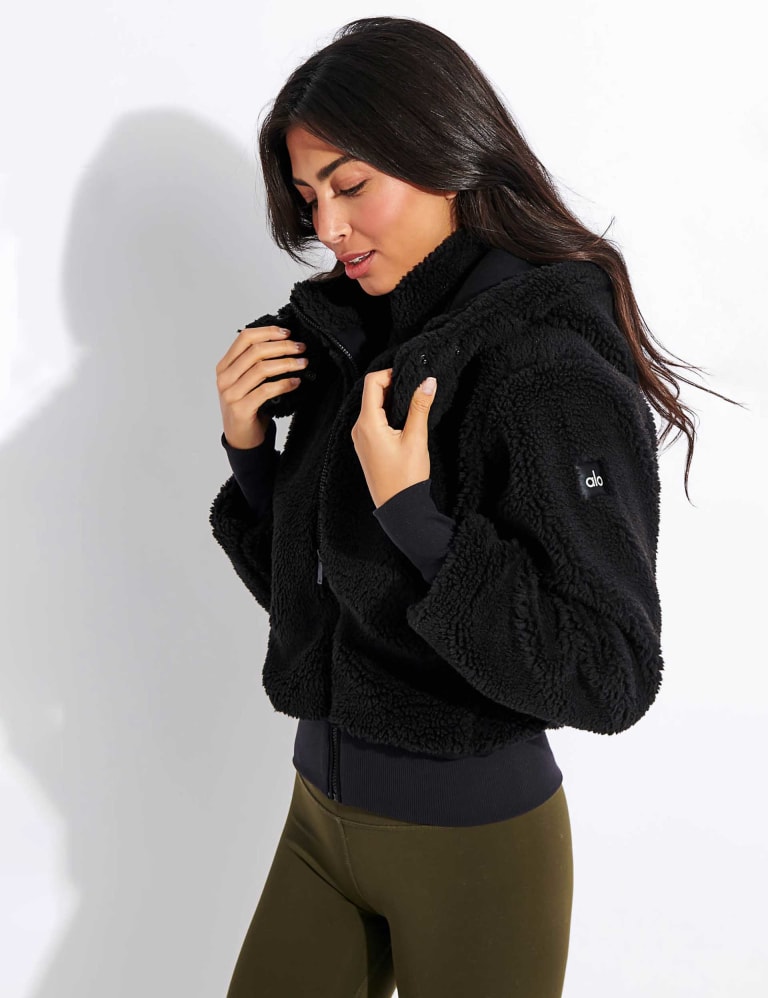 Alo norte sherpa coat black new arrivals
