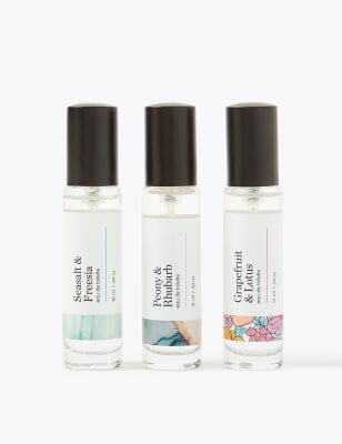 Fragrance Trio Gift Set | THE FRAGRANCE Seasalt & Freesia Eau de Toilette 100ml