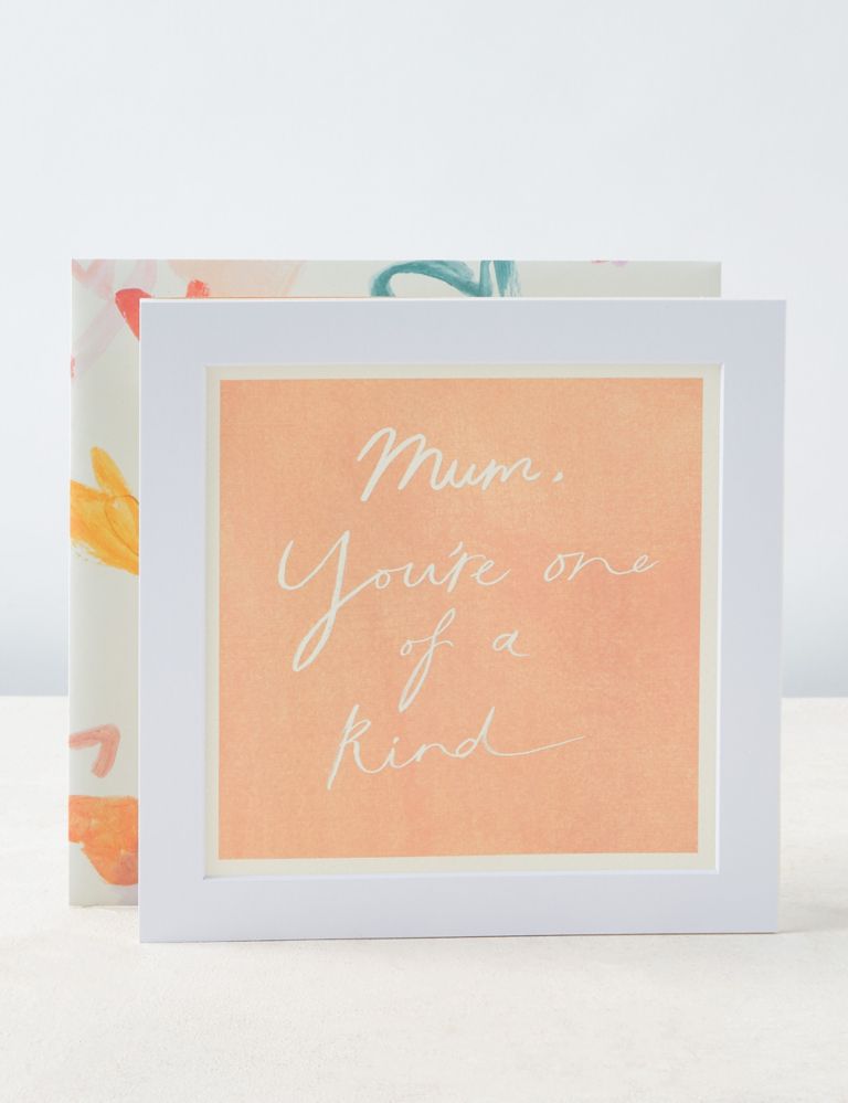 Frameable Keepsake Mother's Day Card for Mum with Mount 1 of 4