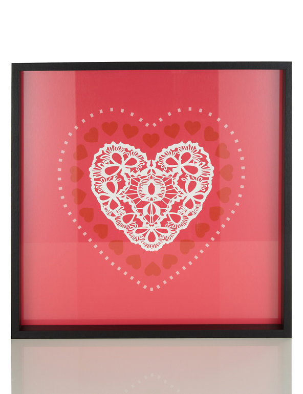 Framed Heart Wall Art Image 1 of 2