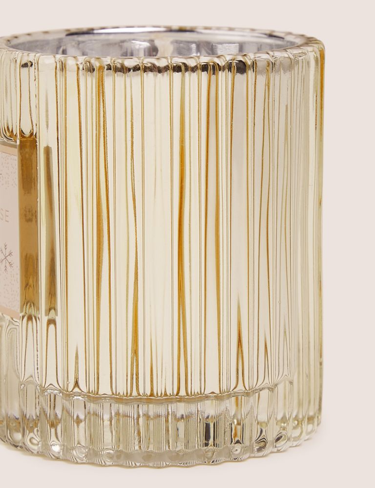 Frankincense & Myrrh Ridged Glass Candle 3 of 3