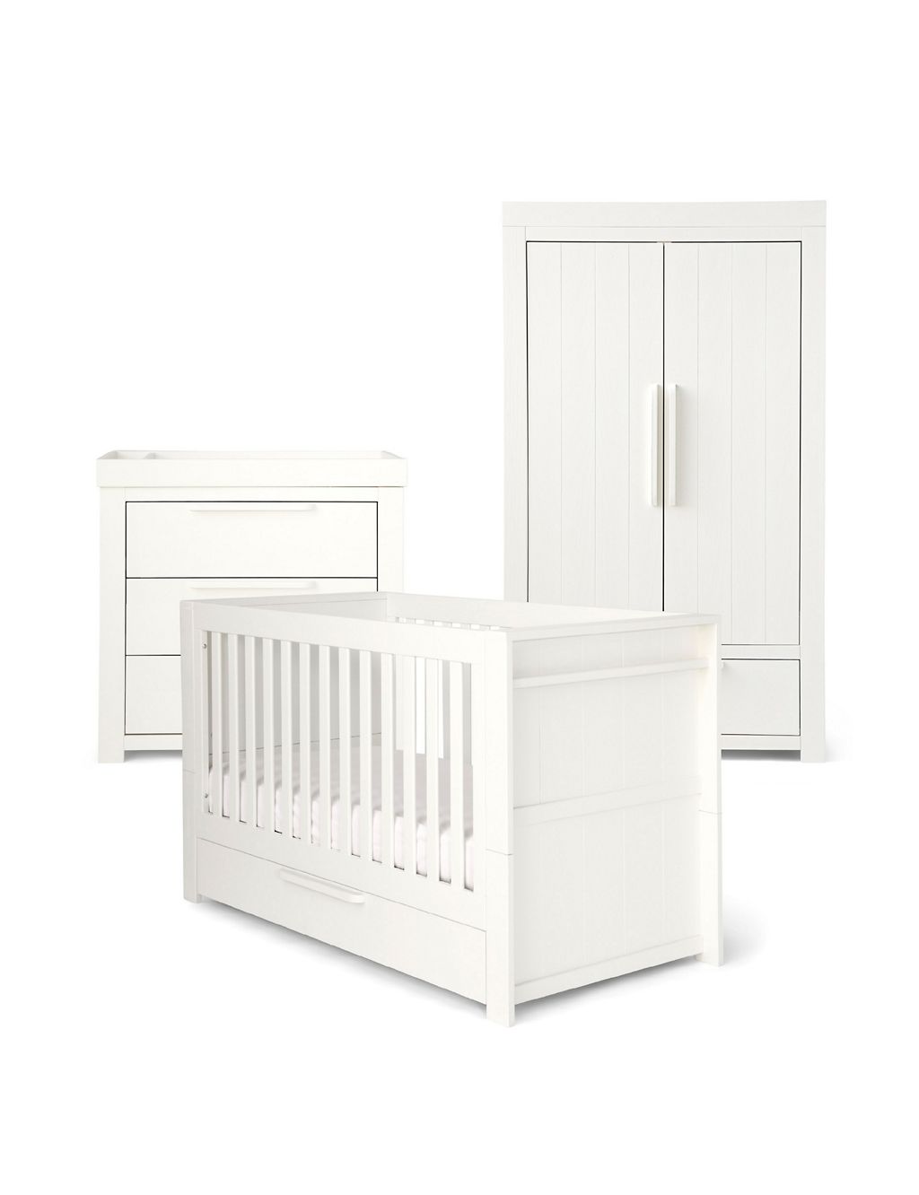 Franklin 3 Piece Cotbed Range with Dresser and Wardrobe 3 of 8