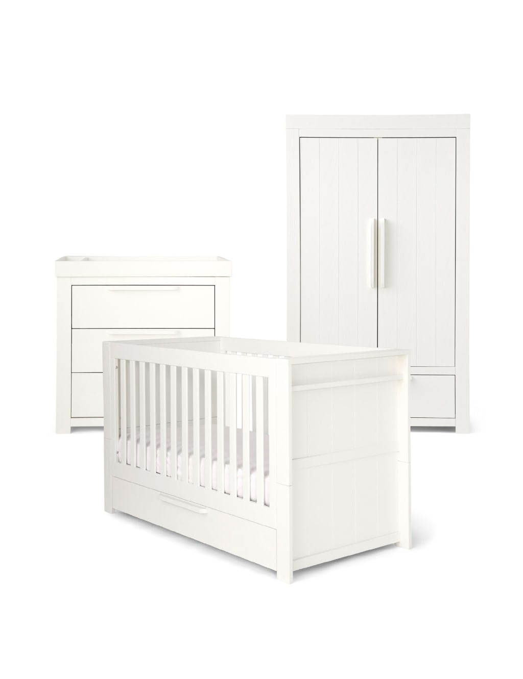 Franklin 3 Piece Cotbed Range with Dresser and Wardrobe 3 of 8