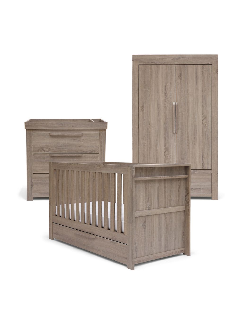 Franklin 3 Piece Cotbed Range with Dresser and Wardrobe 3 of 5