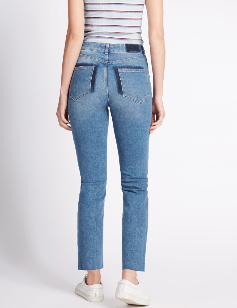 Frayed deals cropped jeans