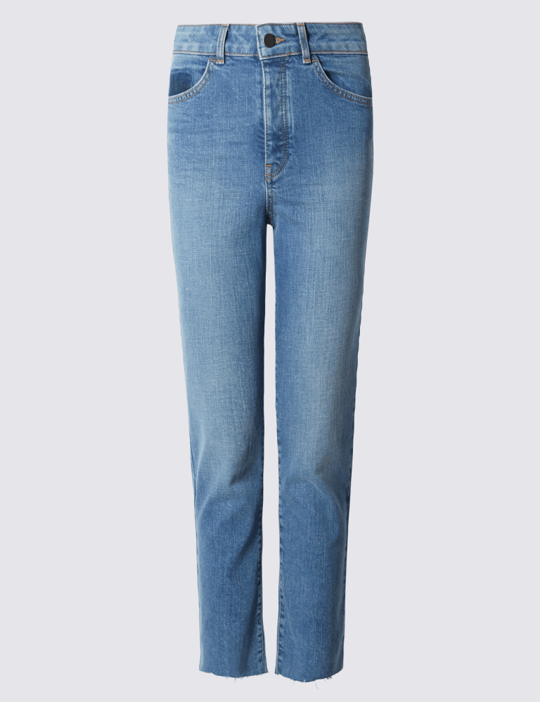 M&s white sale cropped jeans