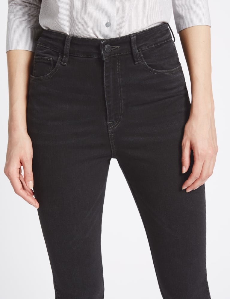 Black frayed bottom cheap skinny jeans