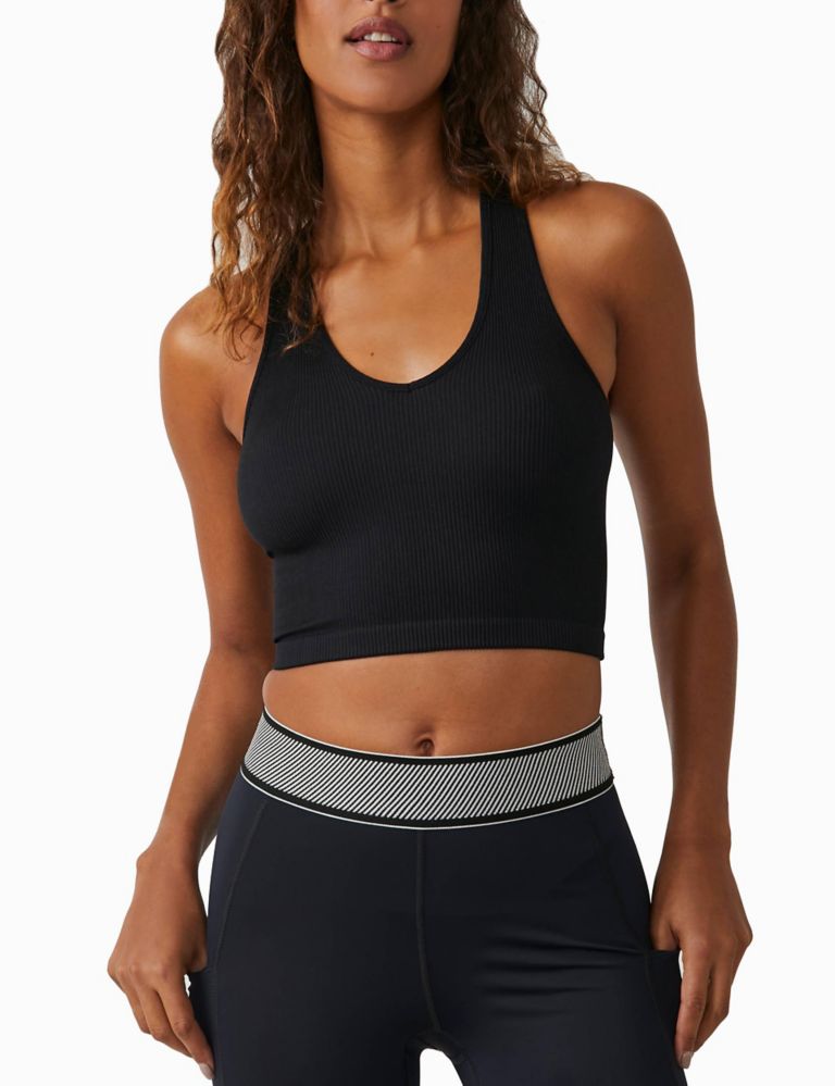 Free Throw Racer Back Longline Crop Top | FP Movement | M&S