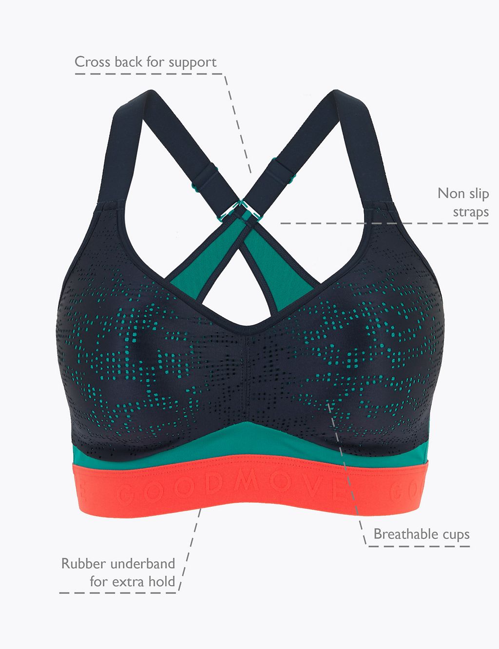 Freedom To Move Ultimate Support Sports Bra A-E 4 of 8