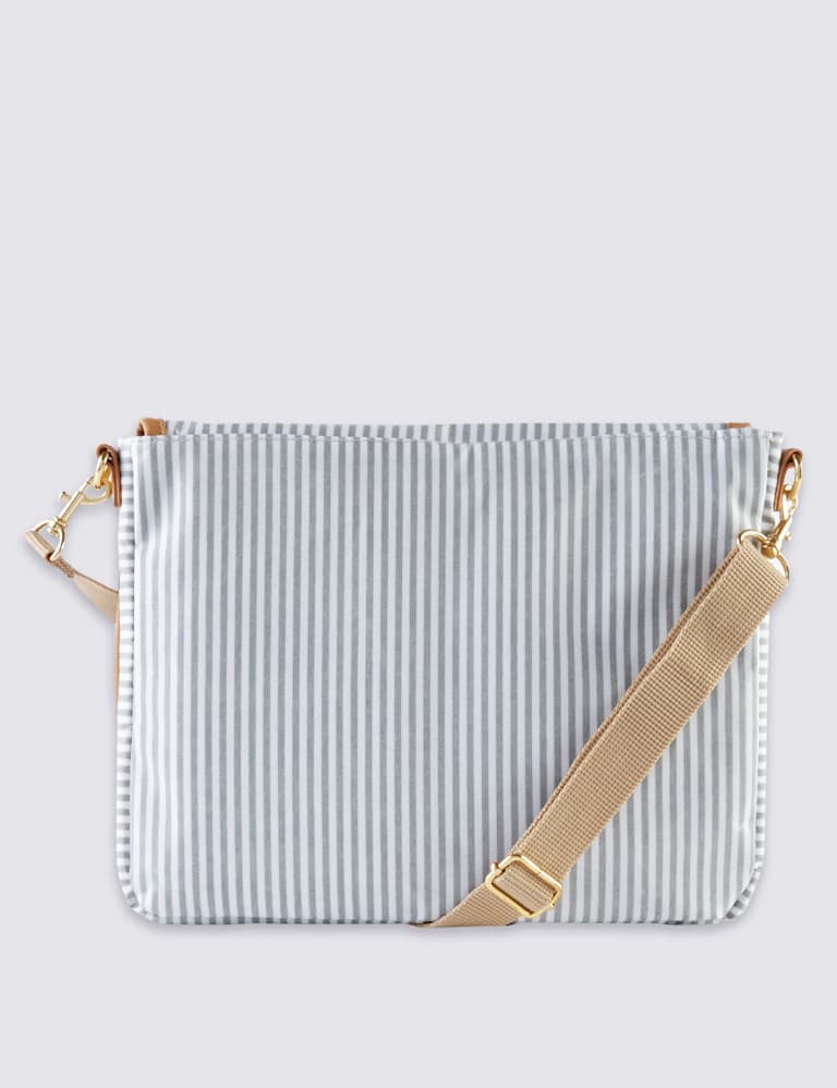 French Striped Soho Clutch Bag Skip Hop M&S