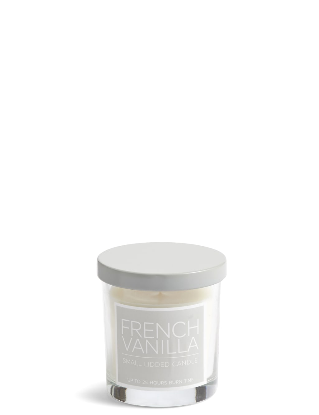 French Vanilla Small Lidded Scented Candle M&S