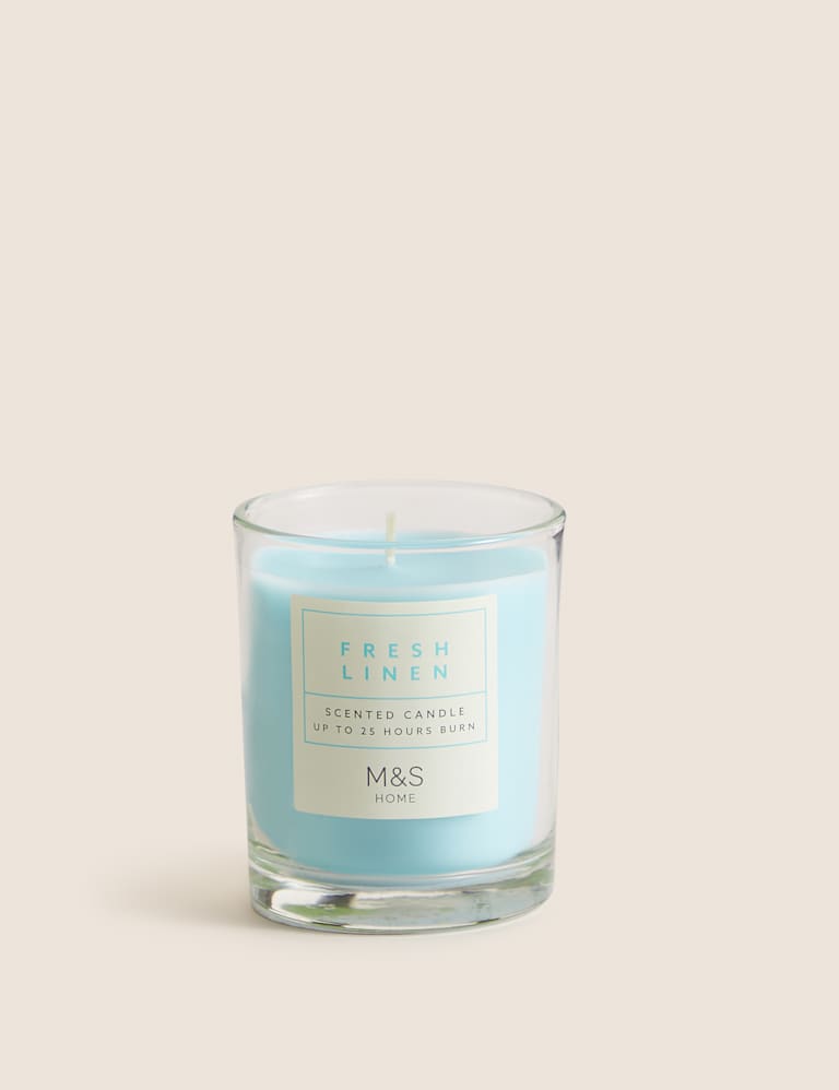 Fresh Linen Scented Candle | M&S Collection | M&S