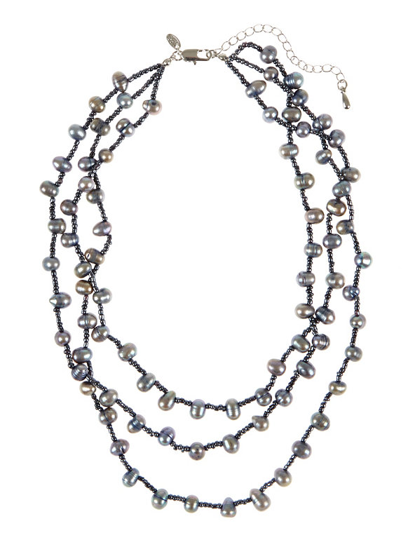 Fresh Water Pearl Multi-Strand Necklace Image 1 of 2