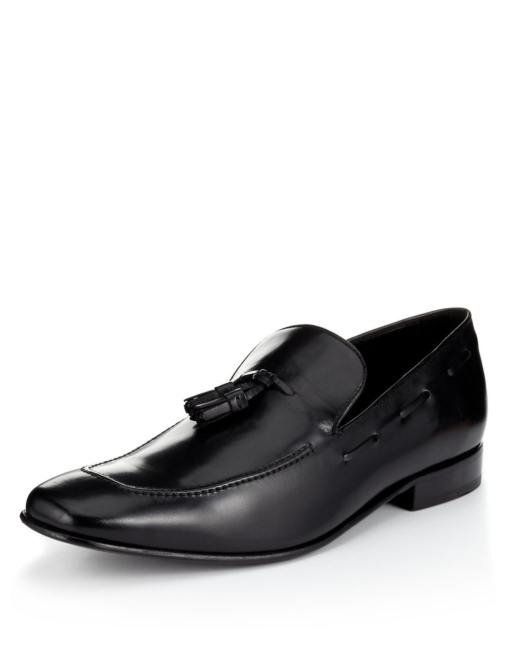 Freshfeet™  Leather Tassel Slip-On Shoes with Silver Technology 2 of 5