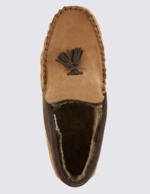 m&s moccasin slippers