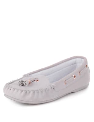 m&s moccasin slippers