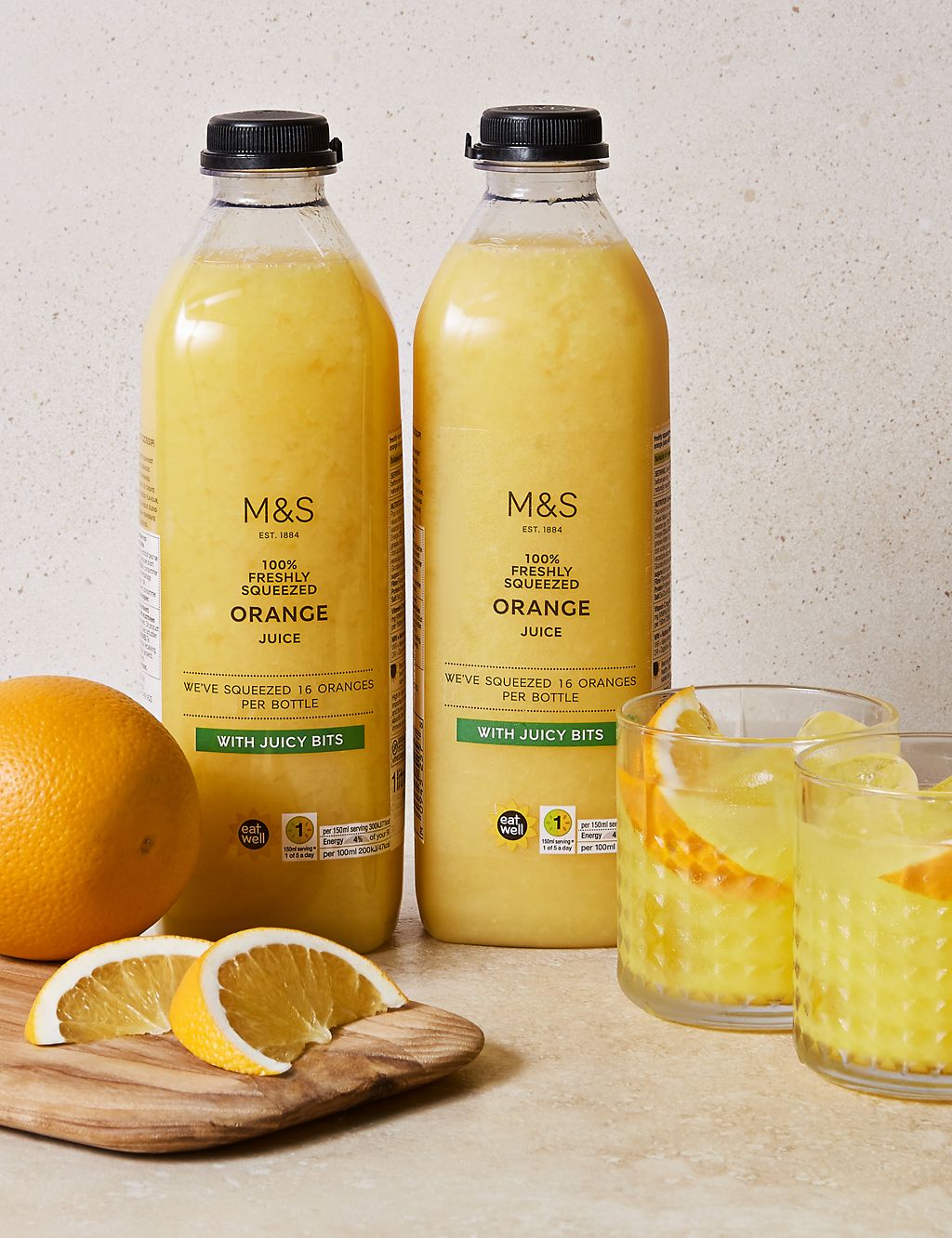 Freshly Squeezed Orange Juice – with Juicy Bits (2 Bottles) - (Last Collection Date 30th September 2020) 1 of 1