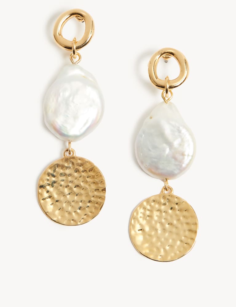 M&s pearl store earrings