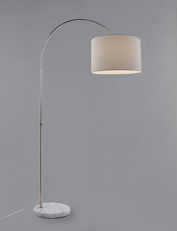 Freya Arc Floor Lamp M S, Gray Floor Lamp