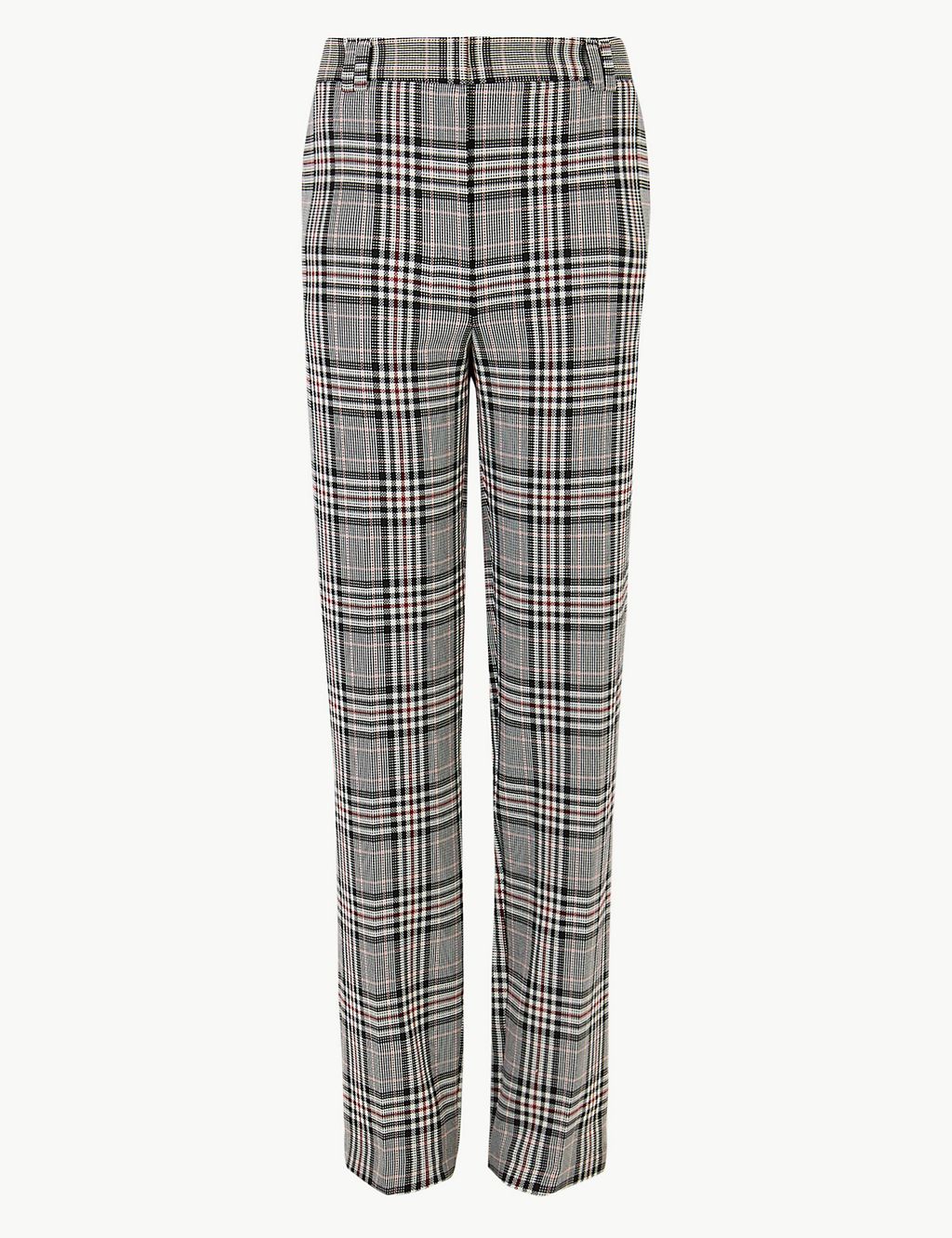 Freya Checked Relaxed Straight Trousers 1 of 5