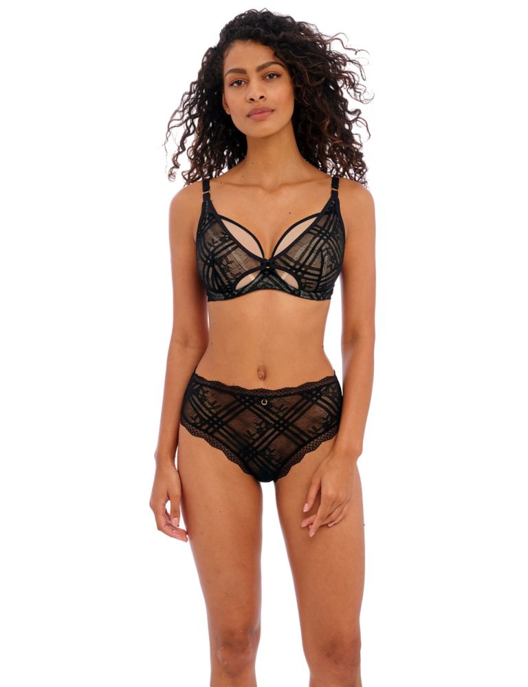 Freya Fatale Mesh Embroidered Wired Plunge Bra 5 of 5