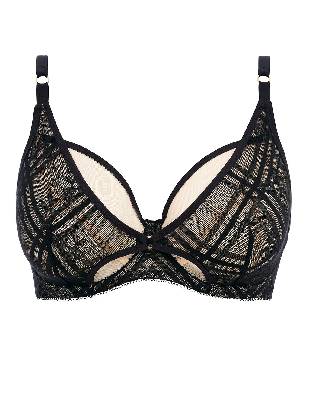 Freya Fatale Mesh Embroidered Wired Plunge Bra 1 of 5
