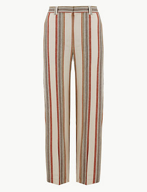 Freya Relaxed Striped Straight Leg Trousers Image 2 of 5