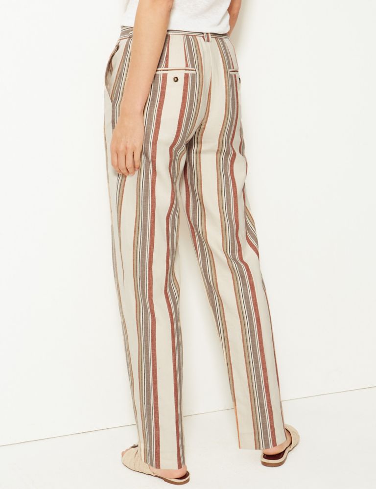 Freya Relaxed Striped Straight Leg Trousers 3 of 5