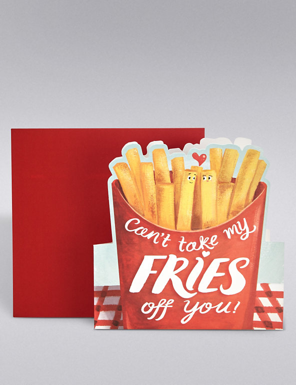 Fries Valentine's Day Card Image 1 of 2