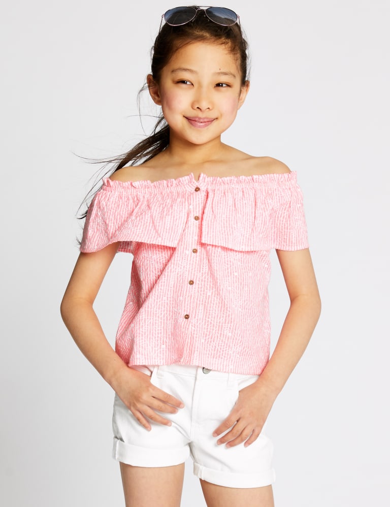 Frill Bardot Top 3 16 Years M S