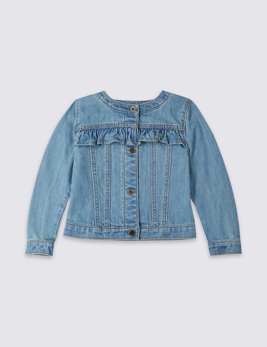 Frill Denim Jacket (3 Months - 7 Years) 1 of 1
