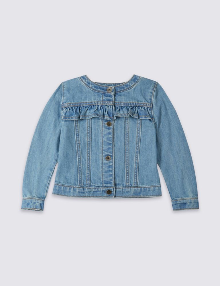 Frill Denim Jacket (3 Months - 7 Years) 1 of 1