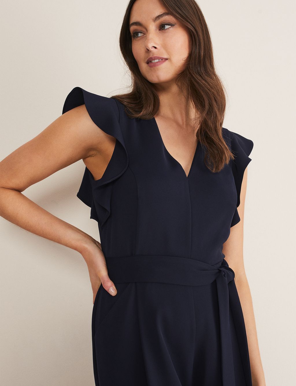 Frill Detail Short Sleeve Jumpsuit 1 of 5