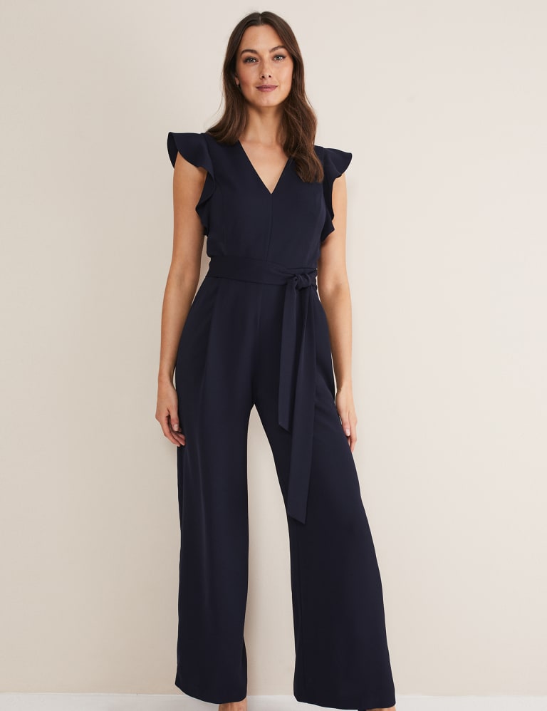 M&s outlet navy jumpsuit