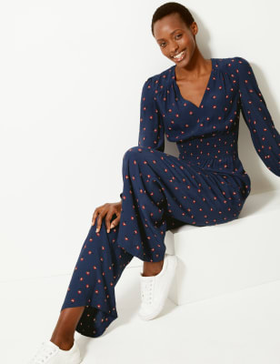 m&s polka dot jumpsuit