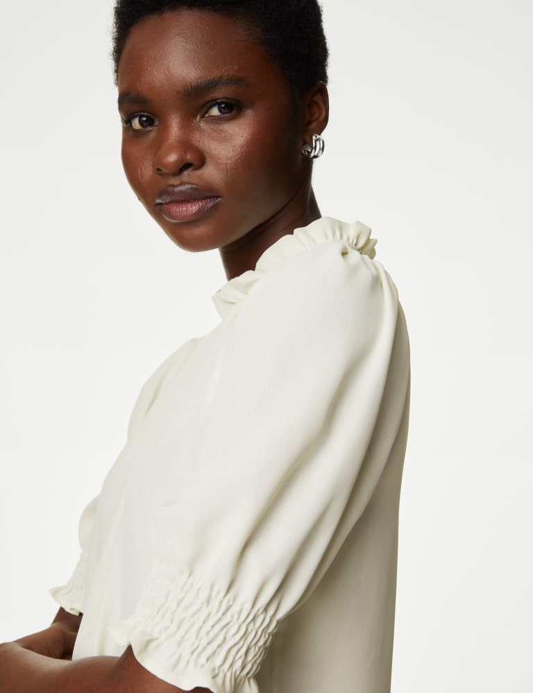Frill Neck Blouse M&S Collection M&S