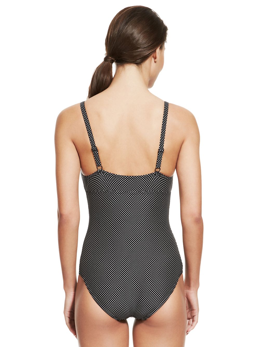 Frill Neckline Spotted Swimsuit 5 of 5