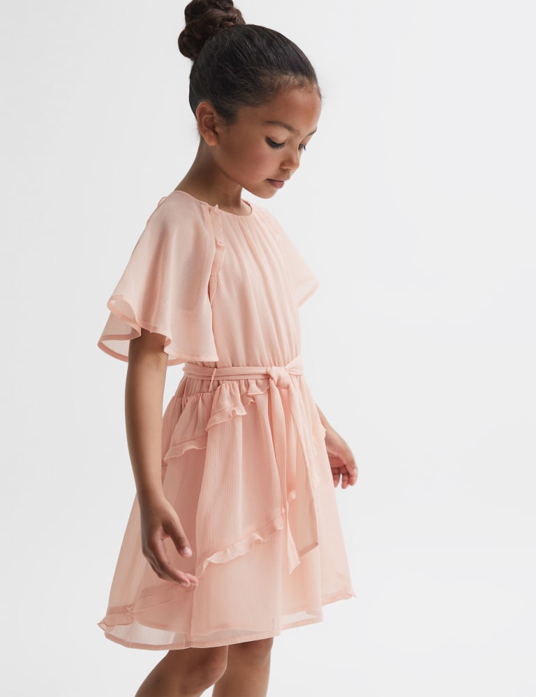 Short frill dress best sale