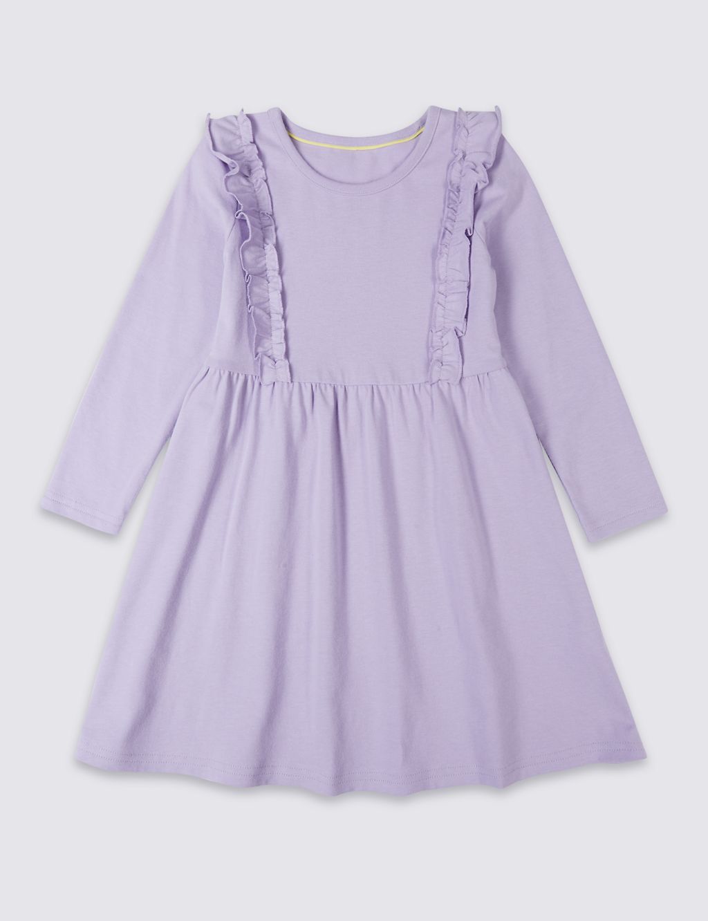 Frill Pure Cotton Dress (3 Months - 7 Years) 1 of 5