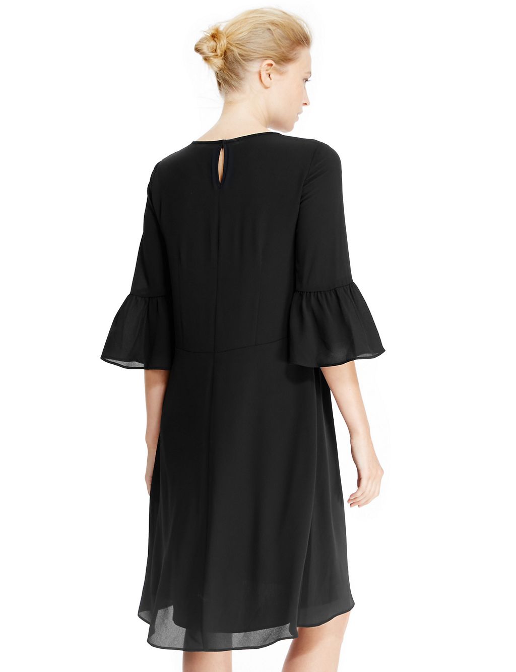 Frill Sleeve Fit & Flare Dress 4 of 4