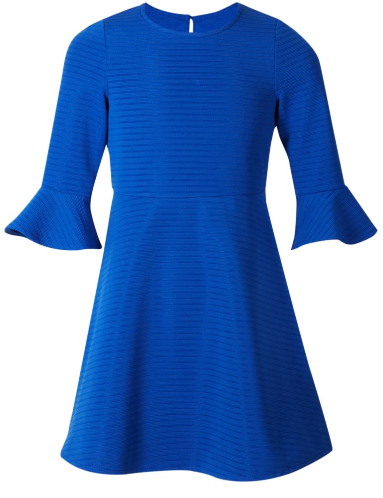 Frill Sleeve Ponte Dress (3-14 Years) 4 of 5