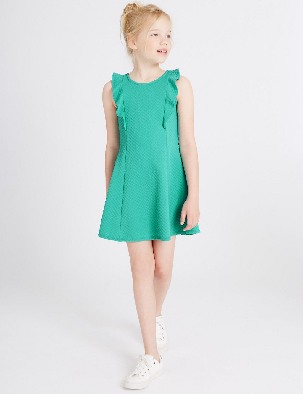 Frill Textured Dress (3-14 Years) 3 of 5