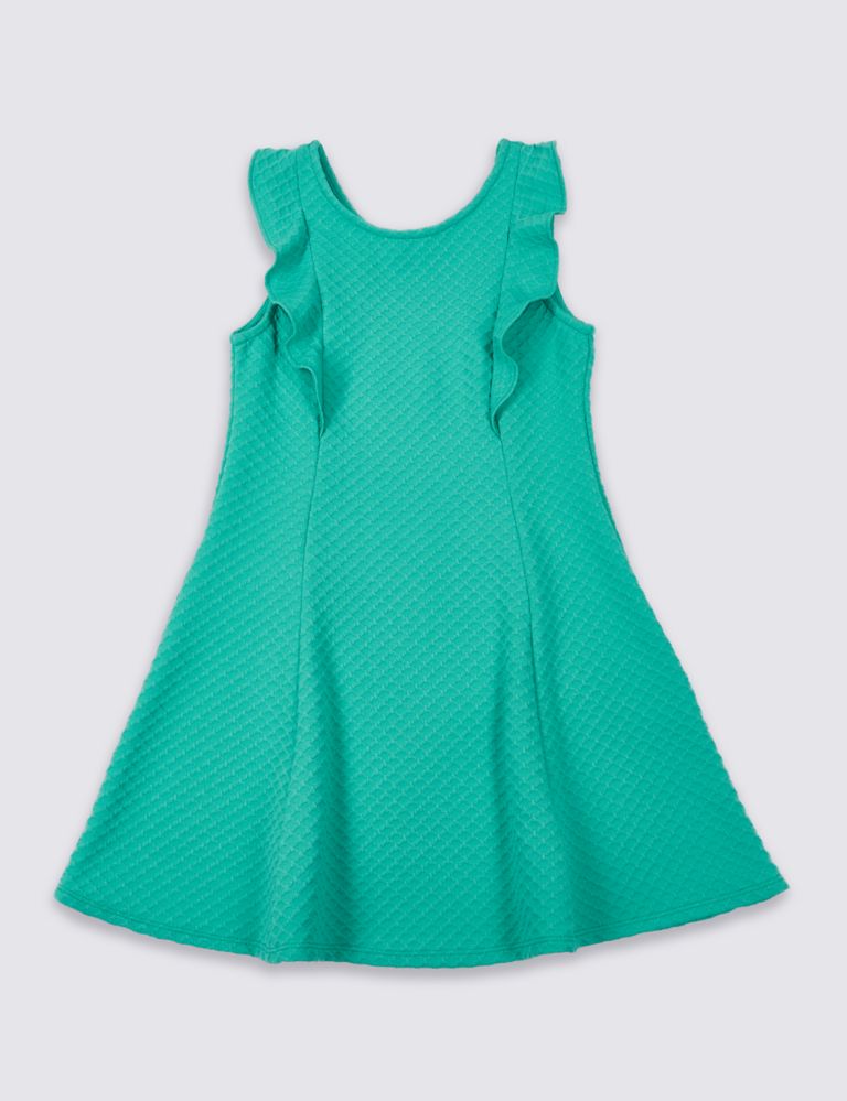 Frill Textured Dress (3-14 Years) 2 of 5
