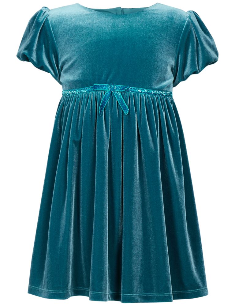 Frill Velvet Dress (1-10 Years) 4 of 5
